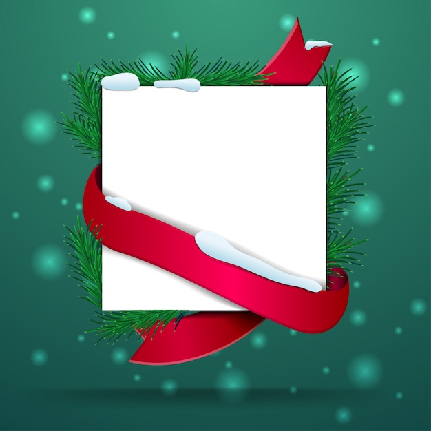 Vector plantilla de tarjeta de felicitación de navidad