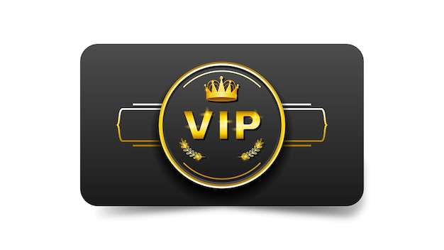 Vector plantilla de tarjeta vip de oro oscuro y negro abstracto estilo de diseño vectorial premium plantilla de lujo premium