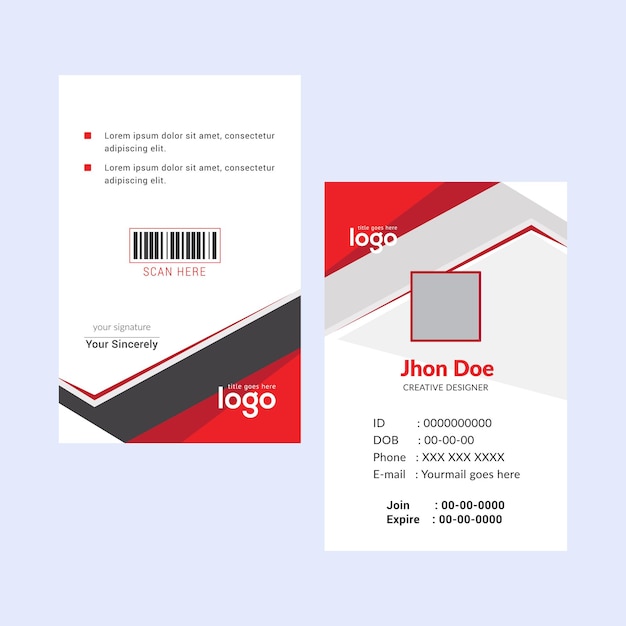 Plantilla de tarjeta de visita de color