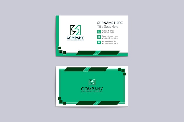 Plantilla de tarjeta de visita comercial moderna