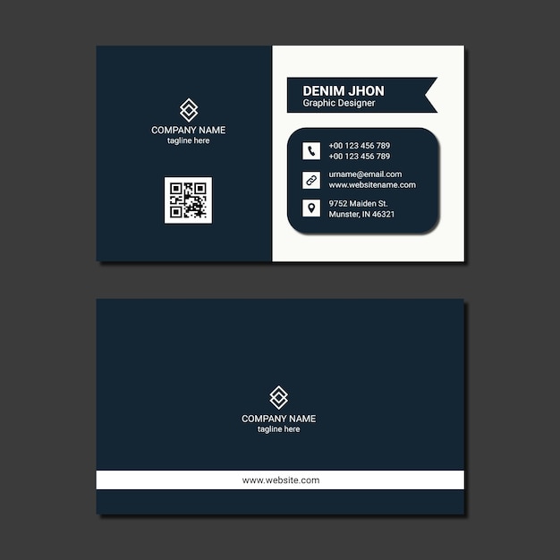 Plantilla de tarjeta de visita corporativa