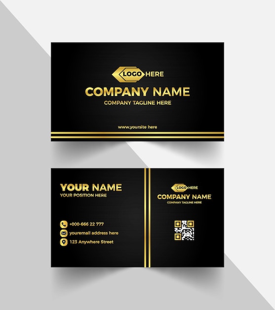 Plantilla de tarjeta de visita corporativa
