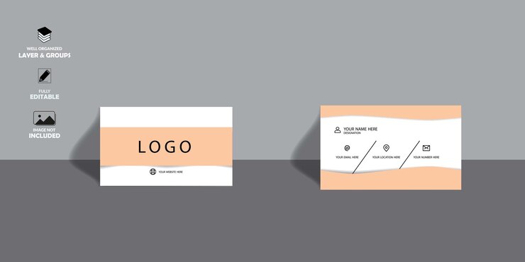 Plantilla de tarjeta de visita creativa de doble cara