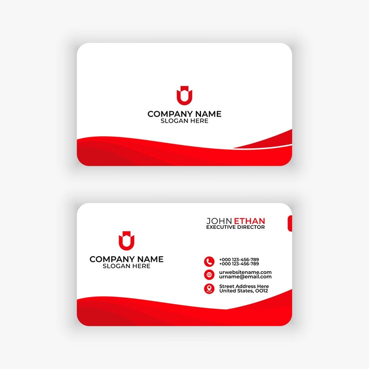 Plantilla de tarjeta de visita creativa moderna