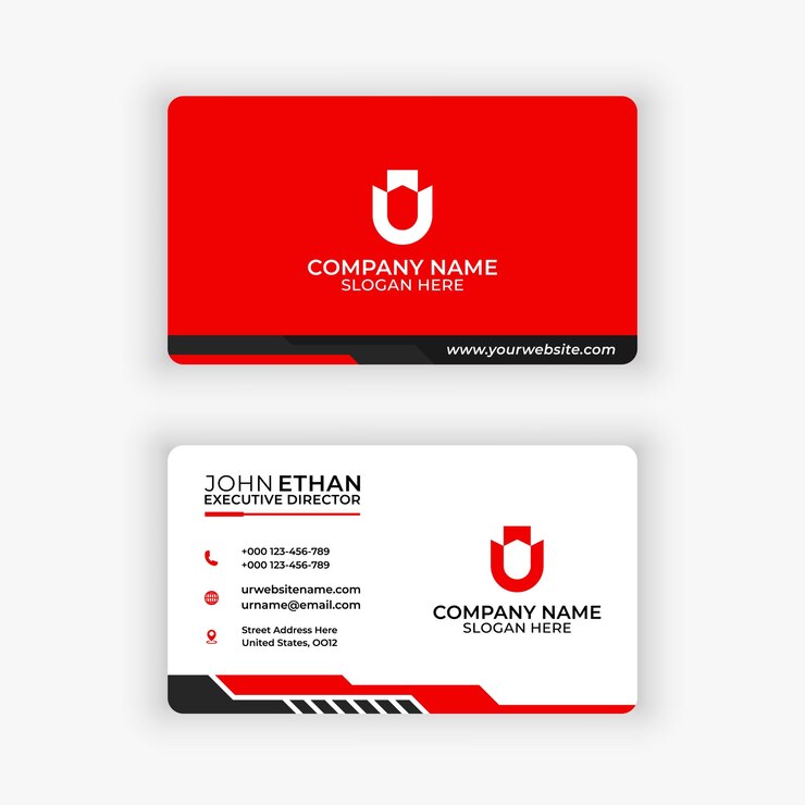 Plantilla de tarjeta de visita creativa moderna