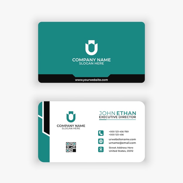 Plantilla de tarjeta de visita creativa moderna