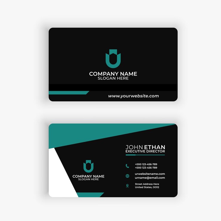 Plantilla de tarjeta de visita creativa moderna