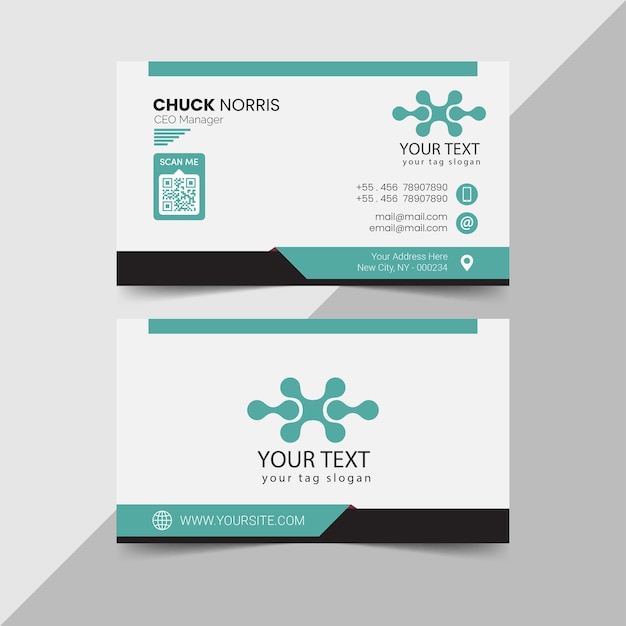 plantilla de tarjeta de visita editable vector eps gratis