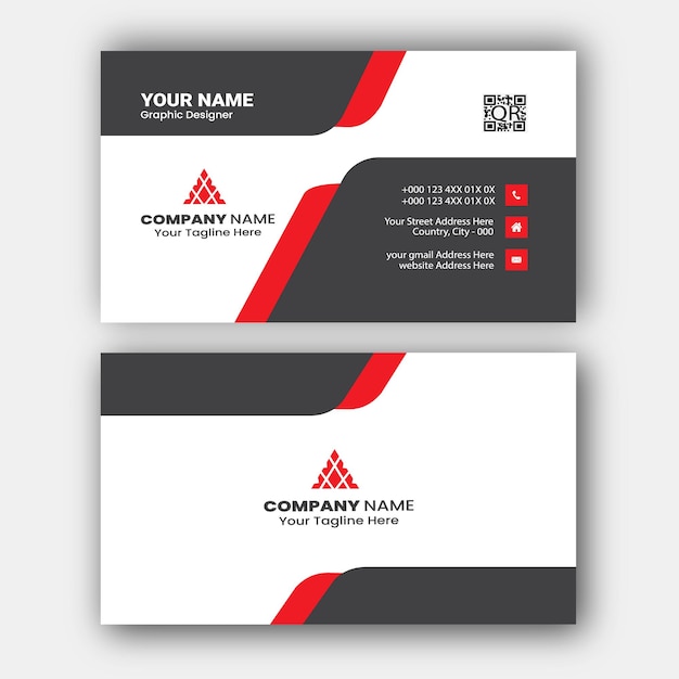 Plantilla de tarjeta de visita de empresa simple