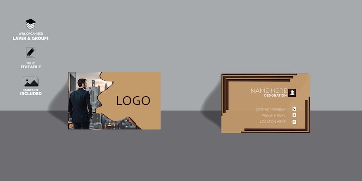Plantilla de tarjeta de visita limpia