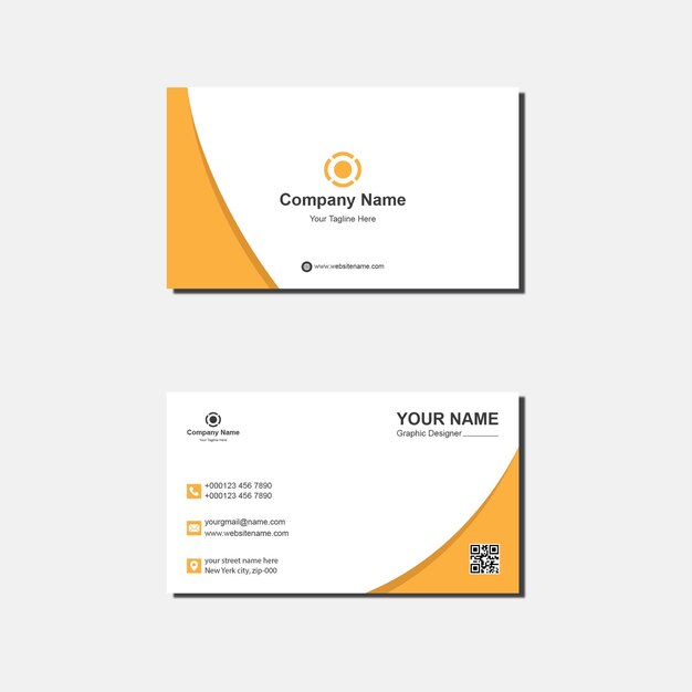 Plantilla de tarjeta de visita moderna de estilo vector libre de vectores