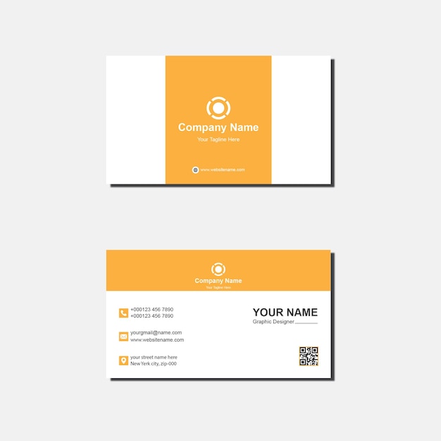 Plantilla de tarjeta de visita moderna de estilo vector libre de vectores
