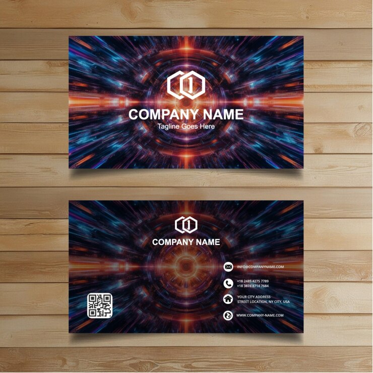 Vector plantilla de tarjeta de visita moderna
