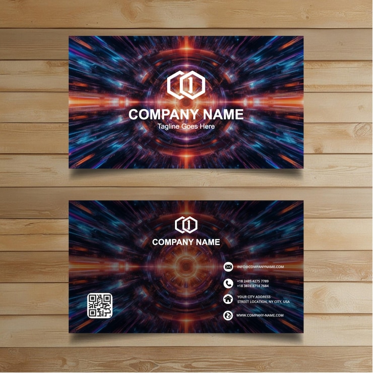 Vector plantilla de tarjeta de visita moderna