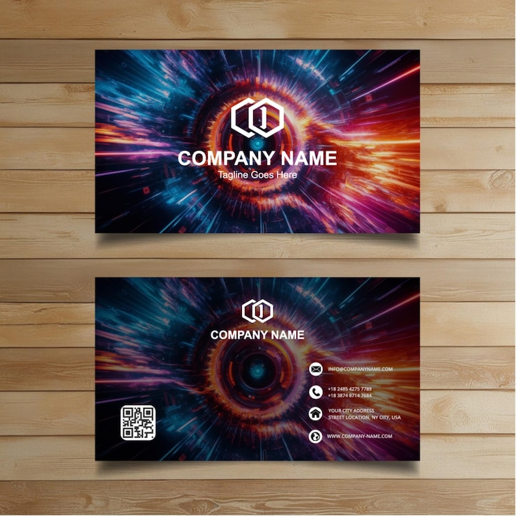 Vector plantilla de tarjeta de visita moderna