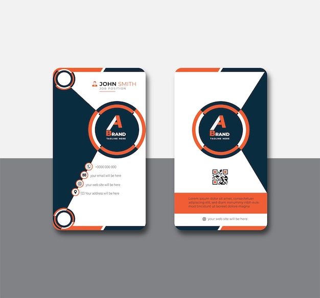Plantilla de tarjeta de visita nueva creativa de vector libre