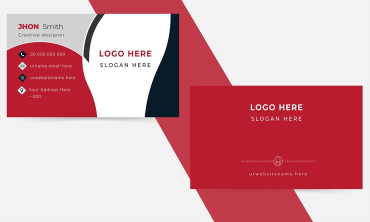 Plantilla de tarjeta de visita profesional creativa