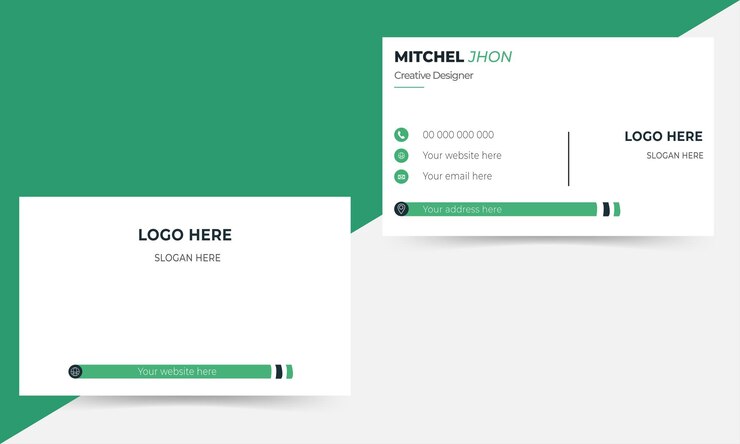 Plantilla de tarjeta de visita profesional creativa