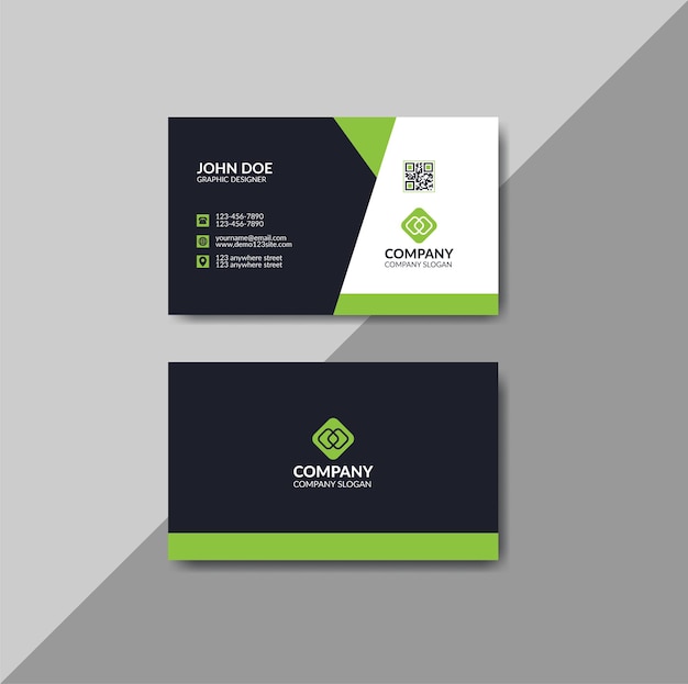 Plantilla de tarjeta de visita profesional y creativa