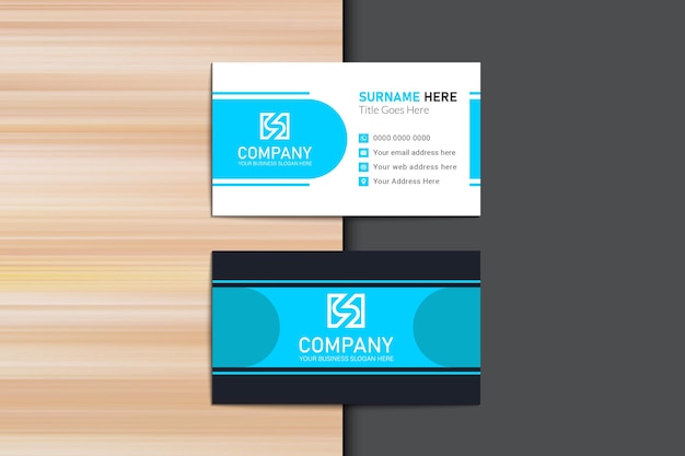 Plantilla de tarjeta de visita profesional y creativa