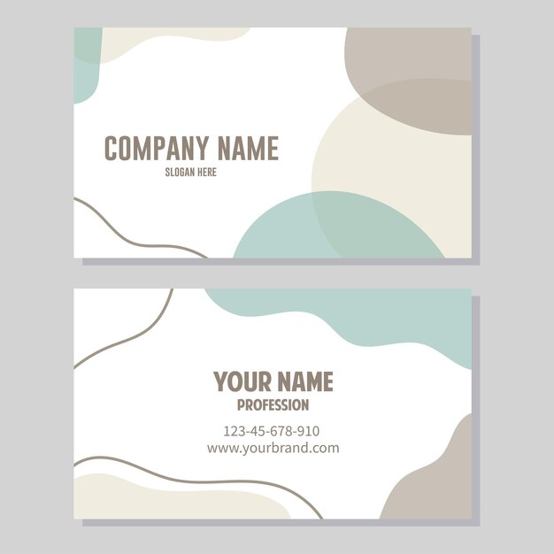 Plantilla de tarjeta de visita profesional Diseño de identidad corporativa Ilustración vectorial