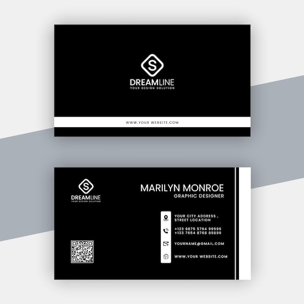 Plantilla de tarjeta de visita profesional limpia