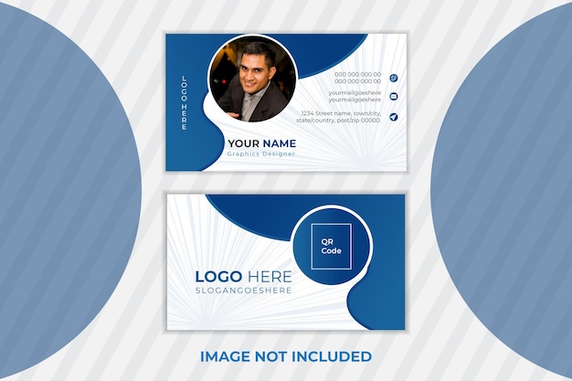 Plantilla de tarjeta de visita profesional mínima elegante de vector libre