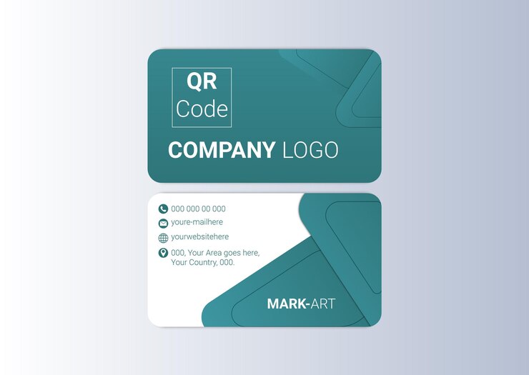 Plantilla de tarjeta de visita de vector corporativo