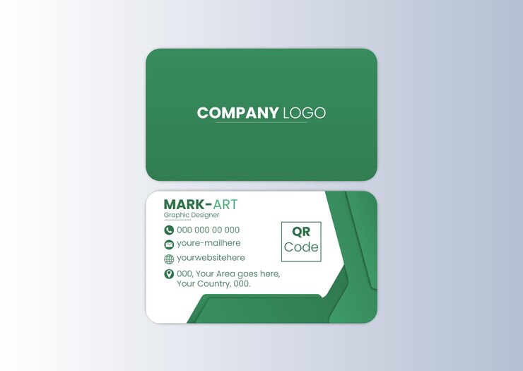 Plantilla de tarjeta de visita de vector corporativo