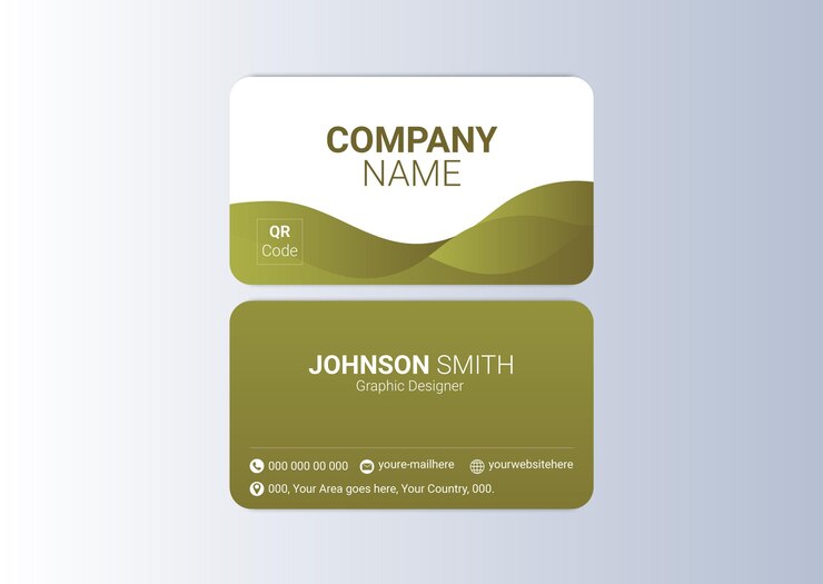 Plantilla de tarjeta de visita de vector corporativo