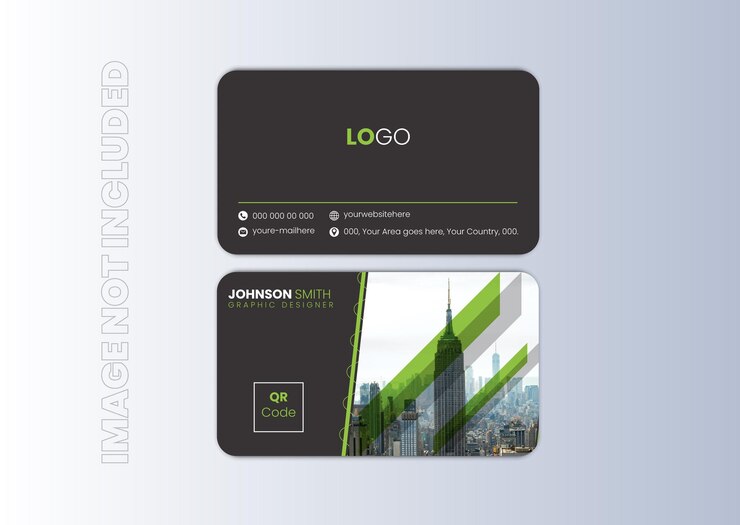 Plantilla de tarjeta de visita de vector moderno
