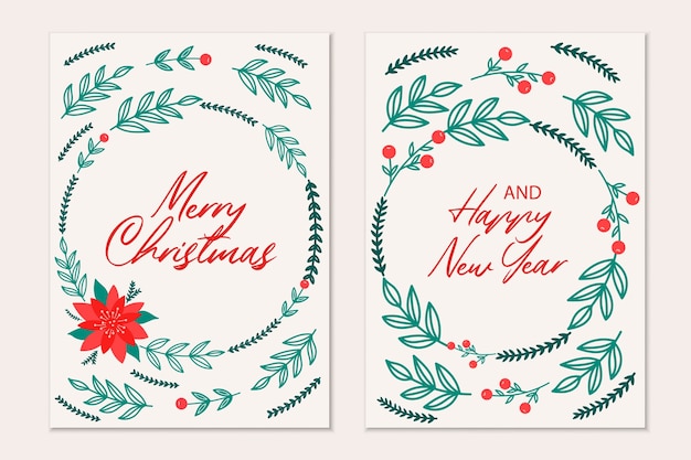 Plantilla de tarjetas de felicitación de navidad