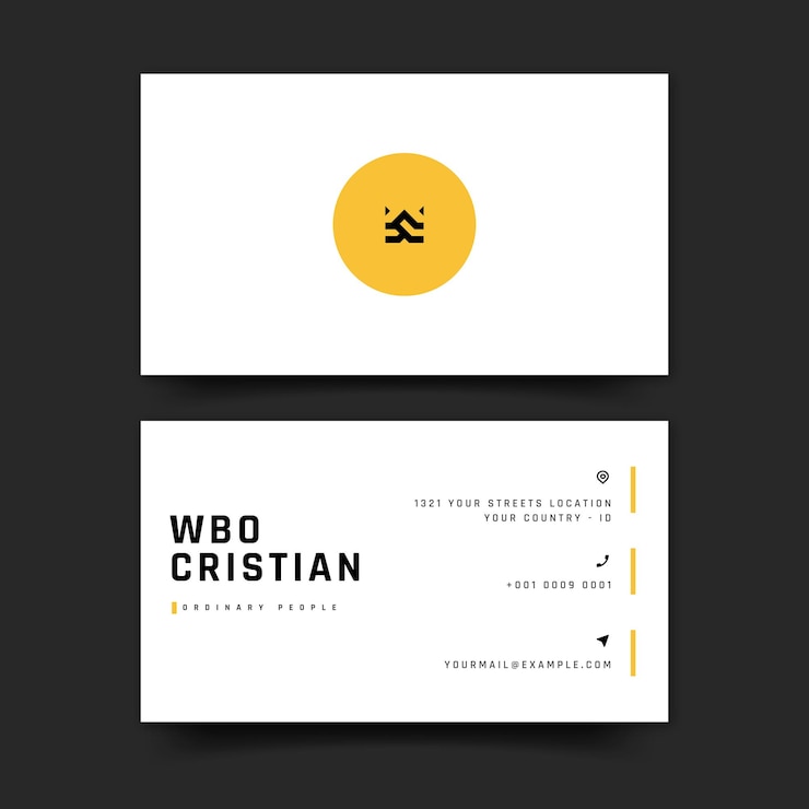 Vector plantilla de tarjetas de visita modernas