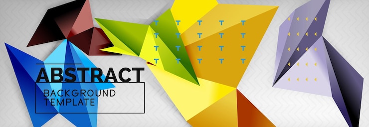 Vector la plantilla de techno de fondo de los triángulos