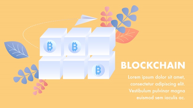 Plantilla de tecnología Blockchain
