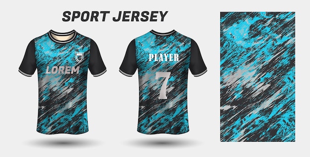 plantilla de tela de diseño de camiseta deportiva