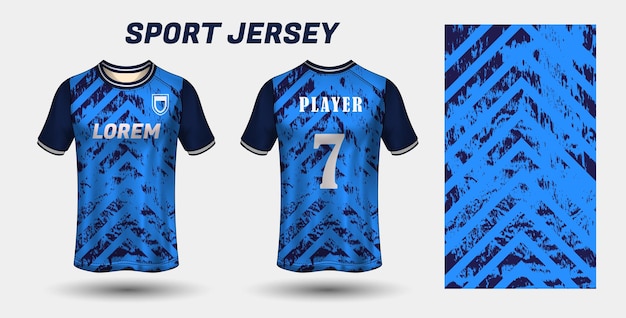 Plantilla textil de tela de diseño de camiseta deportiva
