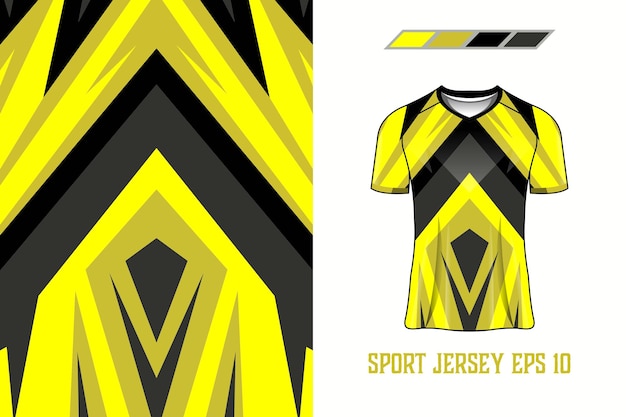 Plantilla textil de tela de diseño de jersey deportivo vector premium