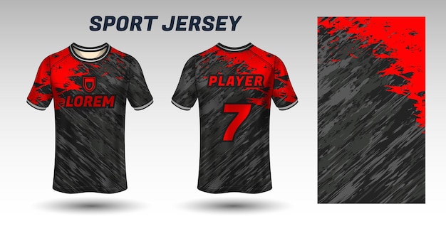 Plantilla textil de tela de diseño de jersey deportivo