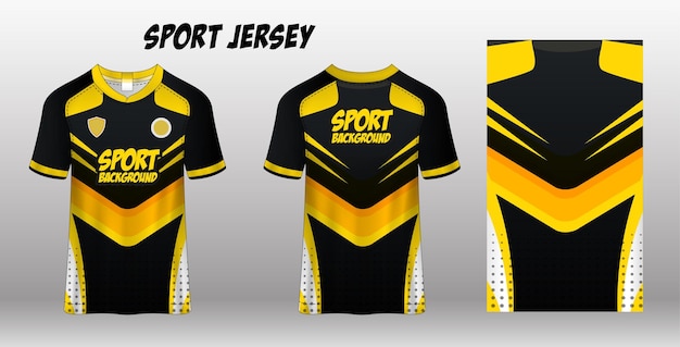 Plantilla textil de tela de diseño de jersey deportivo