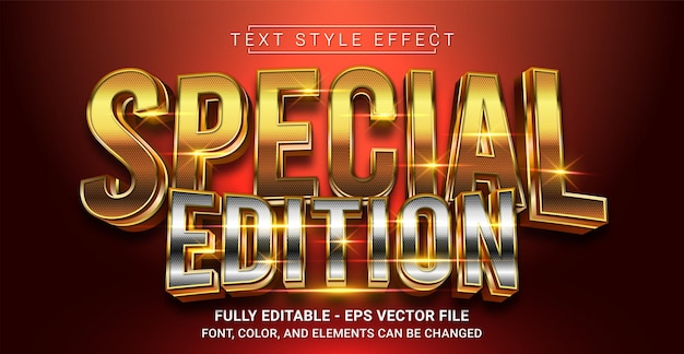 Plantilla de texto gráfico editable con efecto de estilo de texto de edición especial