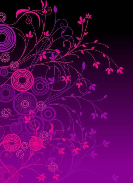 plantilla textura jersey ilustración floral fuxia vector