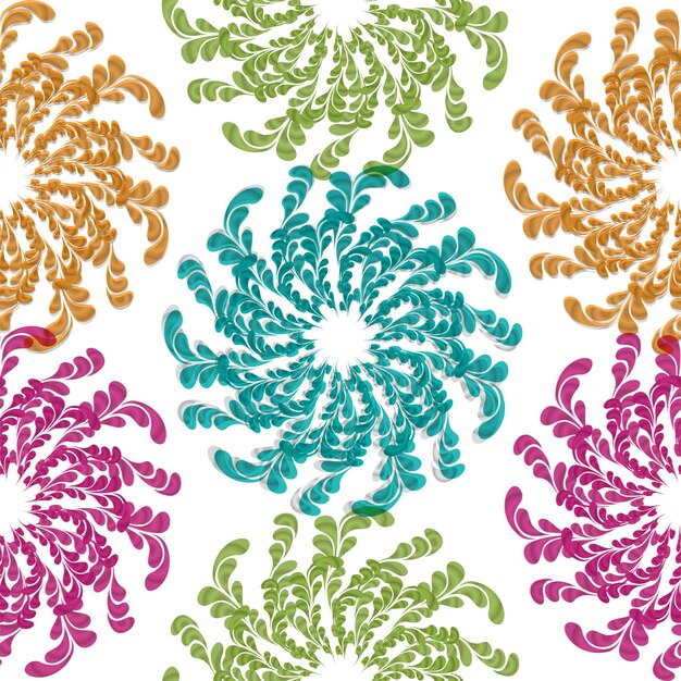 Plantilla y textura de patrones sin fisuras de burbujas. Multicolor. Diseño gráfico ornamental colorido.
