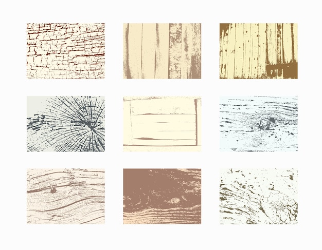 Plantilla de texturas de madera vector fondo de madera natural