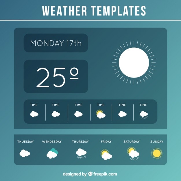 Vector plantilla de tiempo verde