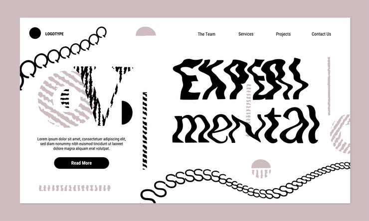 plantilla de tipografía estética moderna