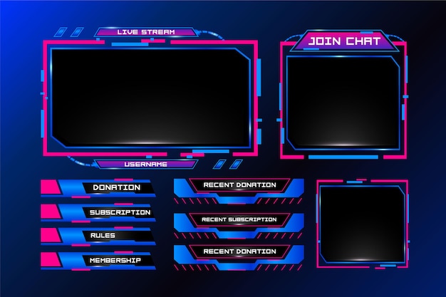 Plantilla de transmisión en vivo de Twitch