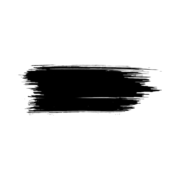 plantilla de trazo de pincel grunge negro