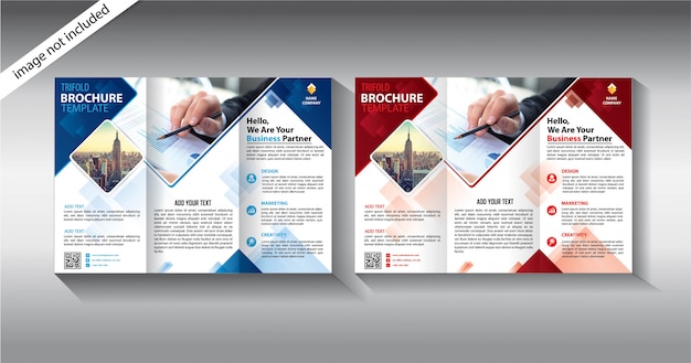plantilla tríptico para negocios de promoción