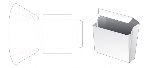 Plantilla de troquelado de caja